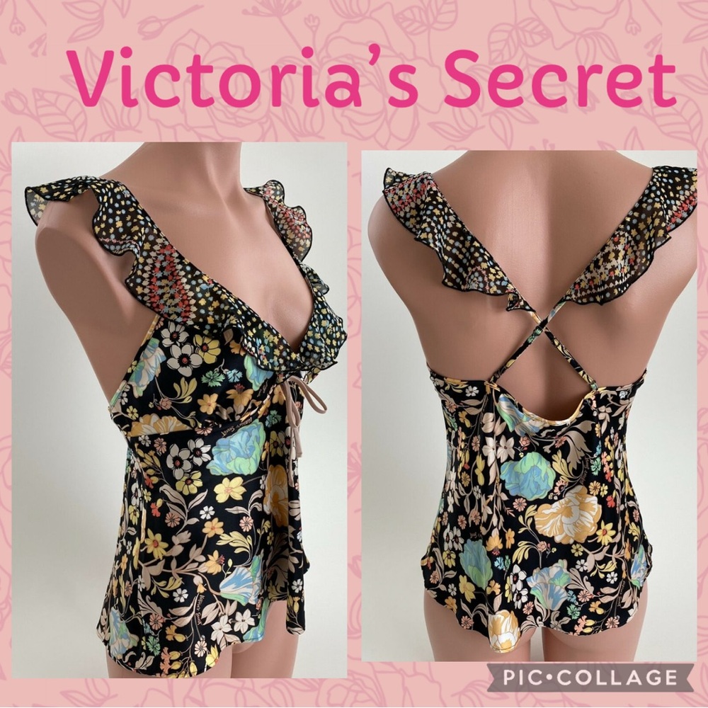 Victoria's Secret Fairy Floral Ruffle Top Size XS